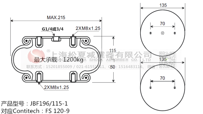 JBF196/115-1橡膠<a href='http://qolybup.cn/' target='_blank'><u>空氣彈簧</u></a>