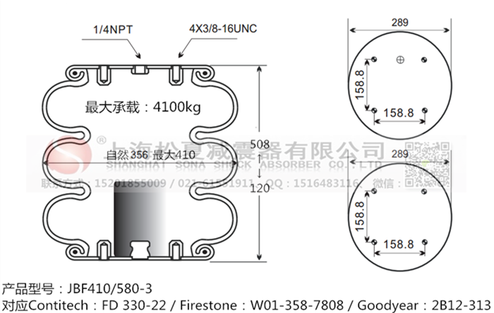 JBF410/580-3橡膠<a href='http://qolybup.cn/' target='_blank'><u>空氣彈簧</u></a>